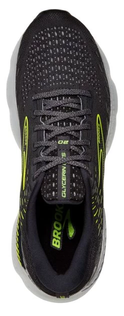 Brooks Women's Glycerin GTS 20 - Ebony/White/Nightlife (1203701B047) -Chic Sportswear Store 120370 047 o glycerin gts 20 womens supportive cushion running shoe