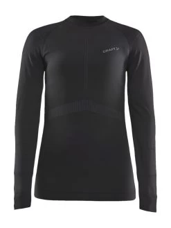 Craft Women's Active Intensity Crewneck Baselayer - Black/Asphalt (1907937-999995) 12 Craft Women's Active Intensity Crewneck Baselayer - Black/Asphalt (1907937-999995) -Chic Sportswear Store 1907937 999995 Active Intensity CN LS F Preview