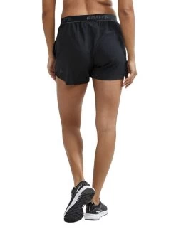 Craft Women's Advance Essence 5" Stretch Short - Black (1910759-999000) -Chic Sportswear Store 1910759 999000 ADVEssence5 InchStretchShortsW Closeup2 Preview