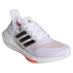 Adidas Women's UltraBoost 21 - White/Black/Solar Red (S23840) -Chic Sportswear Store 20652554