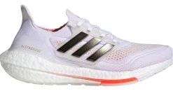 Adidas Women's UltraBoost 21 - White/Black/Solar Red (S23840)