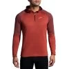 Brooks Men's Notch Thermal Hoodie - Copper/Heather Dark Copper (211402682) -Chic Sportswear Store 211402 682 MF Notch Thermal Hoodie 2