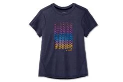 Brooks Women's Distance Graphic Short Sleeve (221469) -Chic Sportswear Store 221469 459 LF Distance Graphic Short Sleeve