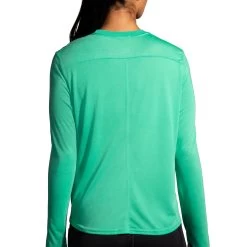Brooks Women's Run Merry Distance Long Sleeve - Green/Run Merry (221563377) 10 Brooks Women's Run Merry Distance Long Sleeve - Green/Run Merry (221563377) -Chic Sportswear Store 221563 377 MB Run Merry Distance Graphic LS