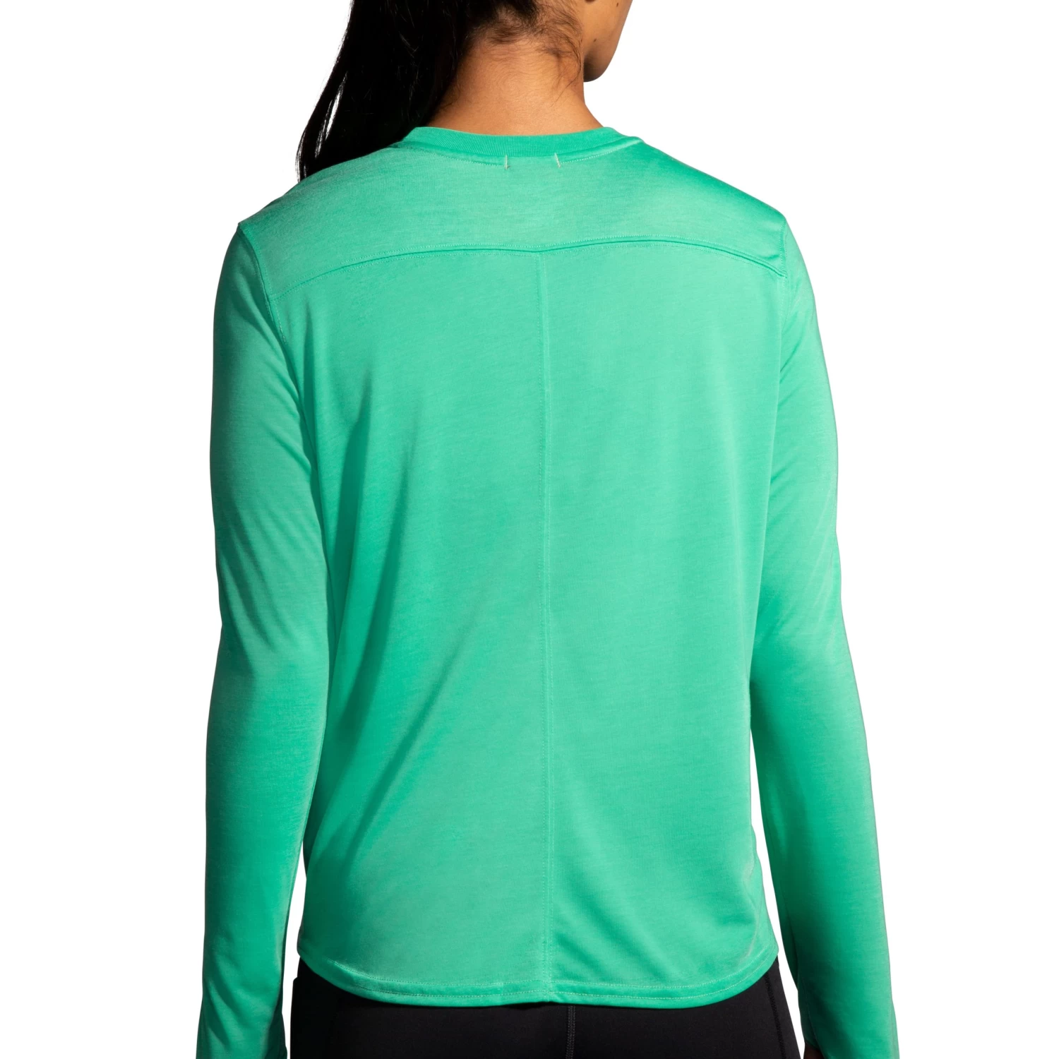 Brooks Women's Run Merry Distance Long Sleeve - Green/Run Merry (221563377) 6 Brooks Women's Run Merry Distance Long Sleeve - Green/Run Merry (221563377) - Image 4