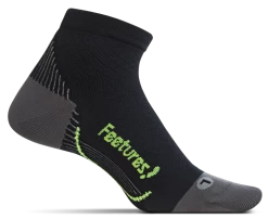 Feetures! Plantar Relief Ultra Light Quarter Sock - Black (PF2501)
