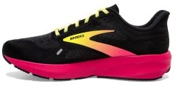 Brooks Men's Launch 9 -Chic Sportswear Store BrooksMensLaunch9 Black Pink Yellow 3