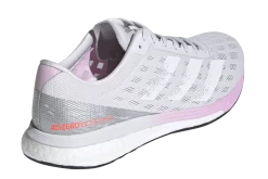 Adidas Women's Adizero Boston 9 - Dash Grey/Footwear White/Clear Lilac (FW2213) -Chic Sportswear Store FW2213 FTW photo back lateral top transparent