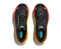 HOKA Men's Arahi 6 -Chic Sportswear Store hoka mens arahi 6 running shoe black red yellow 3