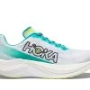 HOKA Men's Mach X -Chic Sportswear Store hoka mens mach x white blue