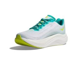 HOKA Men's Mach X -Chic Sportswear Store hoka mens mach x white blue 2