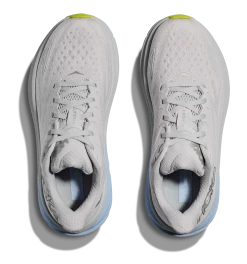 HOKA Women's Clifton 9 -Chic Sportswear Store hoka womens clifton nine running shoe gray blue 2