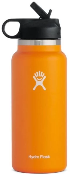 Hydro Flask 32oz Wide Mouth W/ Straw Lid Bottles (W32BSW) -Chic Sportswear Store w32bsw clementine