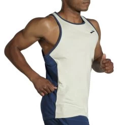 Brooks Men's Atmosphere Singlet -Chic Sportswear Store www brooksrunning com 211384 363 mb atmosphere singlet mens sleeveless running top 1
