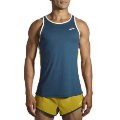 Brooks Men's Atmosphere Singlet -Chic Sportswear Store www brooksrunning com 211384 428 mv atmosphere singlet mens sleeveless running top 1